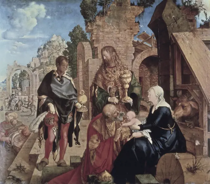 Adoration of the Magi 1504 Albrecht Durer (1471-1528/German) Oil on Wood Panel Galleria degli Uffizi, Florence, Italy