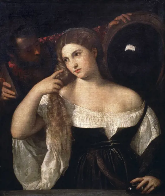 Portrait of a Woman at Her Toilette Titian (1485-1576 Italian) Oil on canvas Musee du Louvre, Paris, France