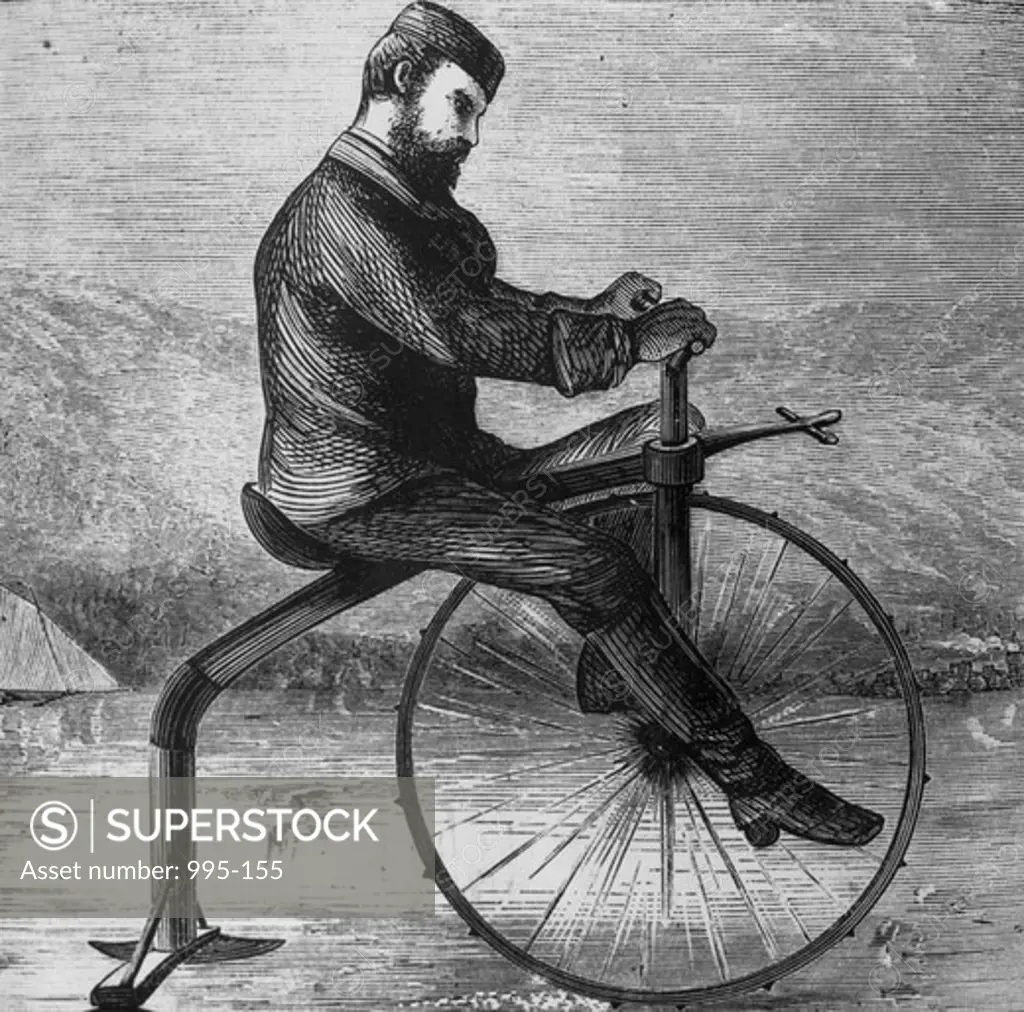 Ice Bike, 1880s, Artist Unknown,