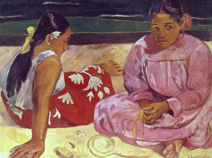 Tahitian Women (On the Beach), 1891, Paul Gauguin (1848-1903/French), Musee d'Orsay